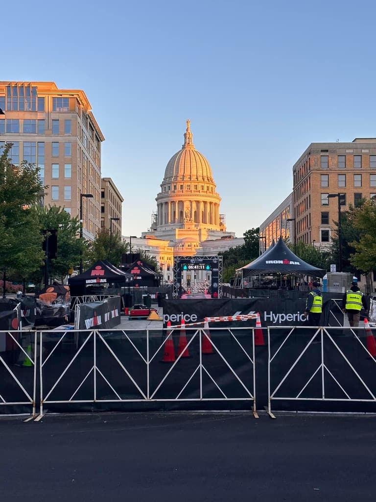 Madison Capitol at sunset