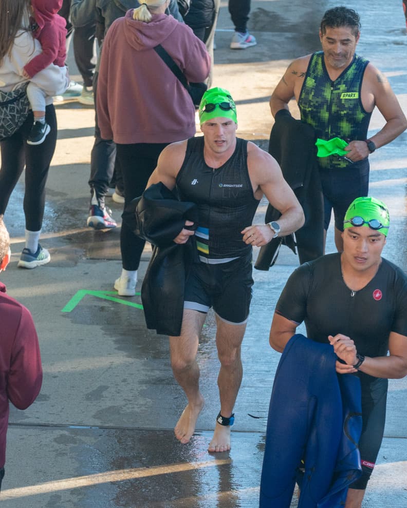 70.3 swim exit transition