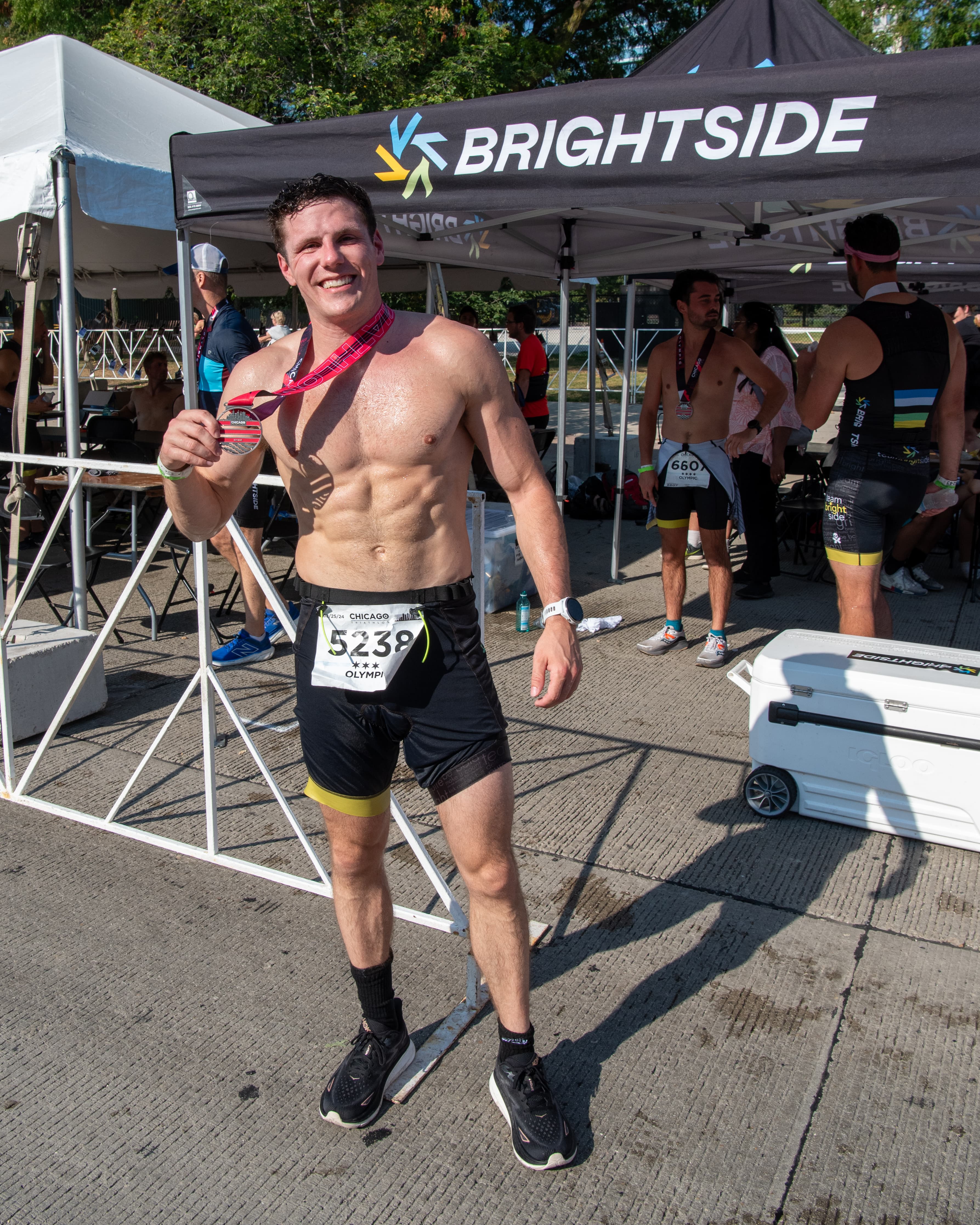 Post-race celebration at Brightside