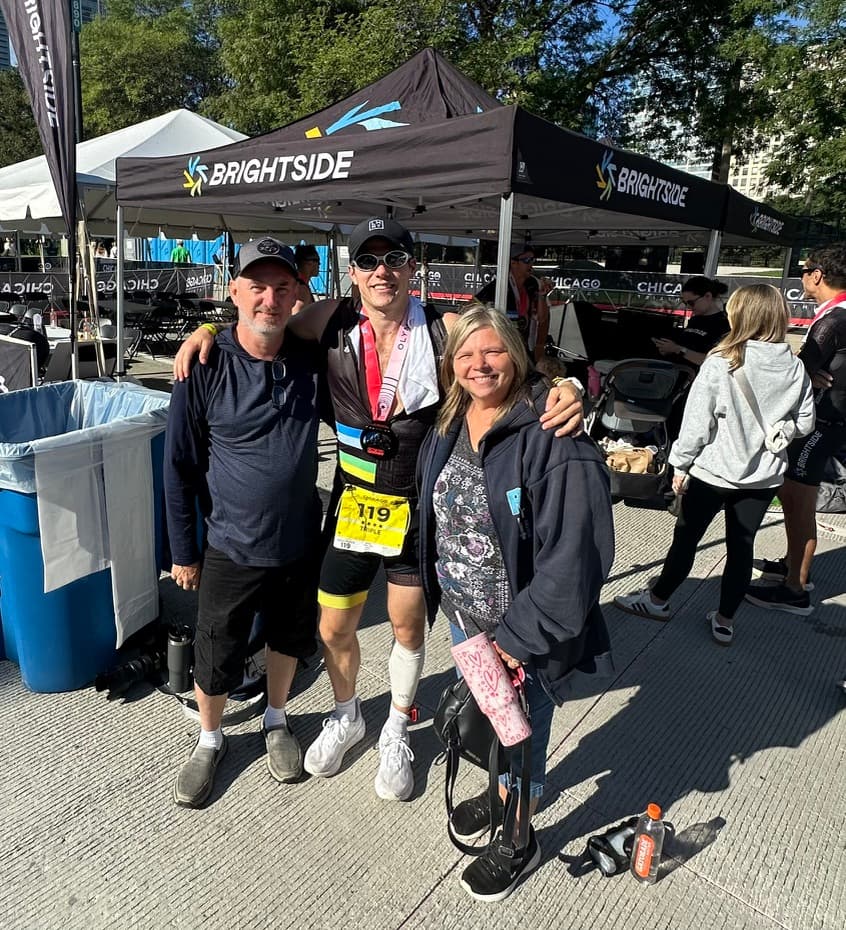 Family at triathlon
